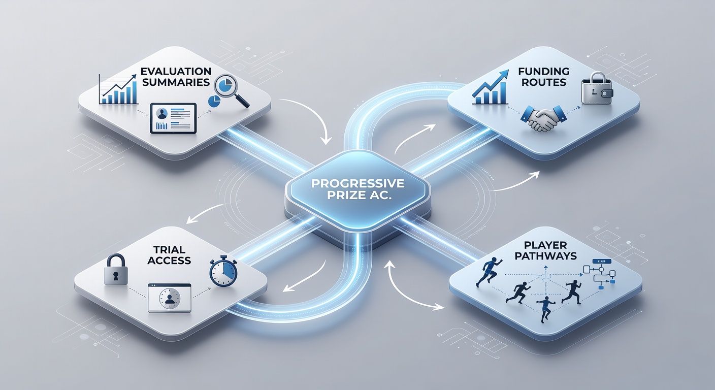 Flowchart illustrating connections between trial sessions, deposit methods, and progressive jackpot activation in online slots
