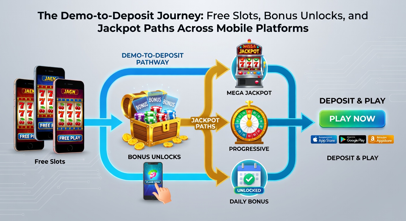 Screenshot of a mobile slot interface showing deposit confirmation, bonus activation, and a progressive jackpot meter ticking upward, capturing the pivotal transition moment
